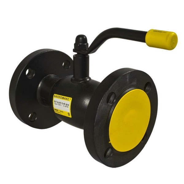 Кран стальной шаровой цельносварной DN 50 PN 40 230мм стандартнопроходной фланцевый с ручкой Broen Ballomax