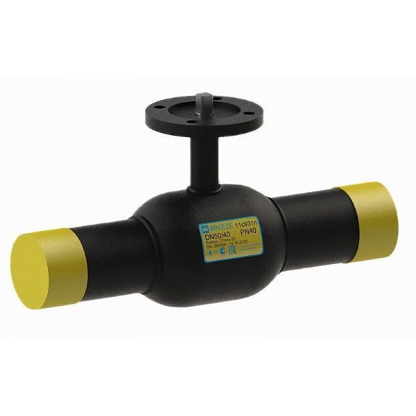 Кран стальной шаровой цельносварной 11с931п DN 65 PN 25 360мм стандартнопроходной приварной под привод BREEZE