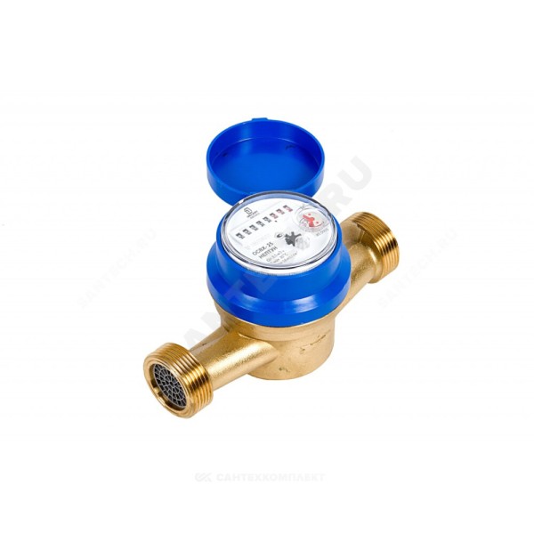 Счётчик х/в крыльчатый одноструйный резьба ОСВХ исполнение "Нептун" Декаст