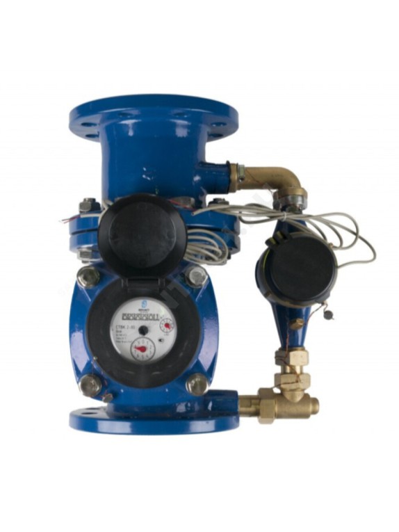 Счётчик х/в комбинированный (крыльчатый и турбинный) фл импульсный СТВК-2 ДГ Декаст IP67