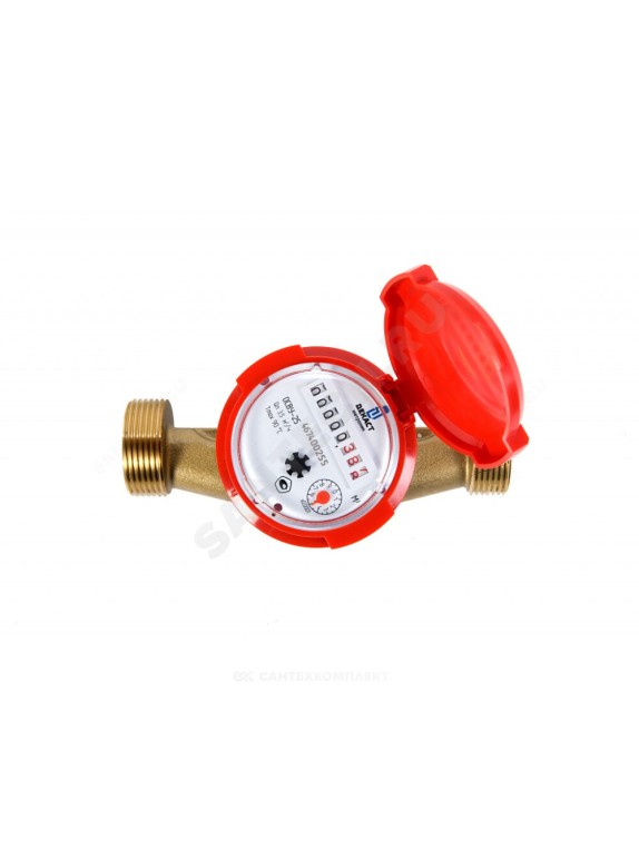 Счётчик г/в и х/в крыльчатый одноструйный резьба ОСВУ Декаст