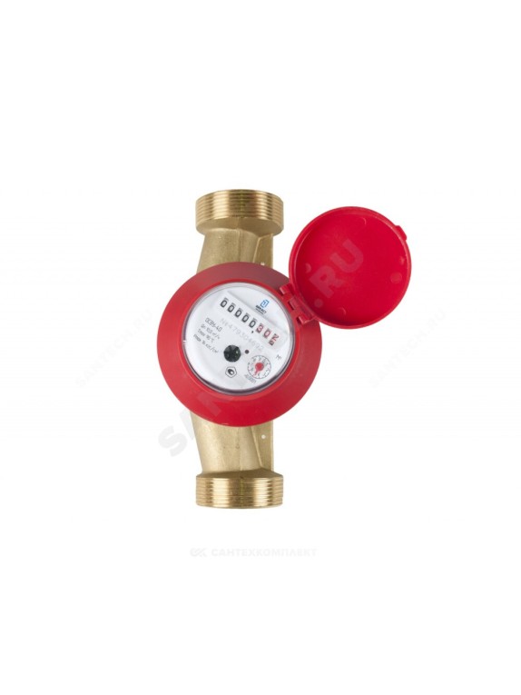 Счётчик г/в и х/в крыльчатый одноструйный резьба ОСВУ Декаст