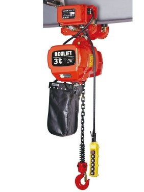 ТАЛЬ ЦЕПНАЯ ДВУХСКОРОСТНАЯ ПЕРЕДВИЖНАЯ OCALIFT 03-01D 3 Т 6М