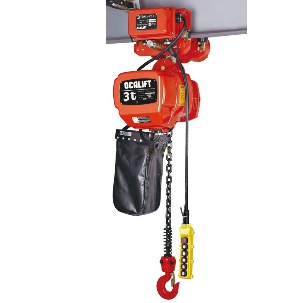 ТАЛЬ ЦЕПНАЯ ДВУХСКОРОСТНАЯ ПЕРЕДВИЖНАЯ OCALIFT 03-01D 3 Т 6М
