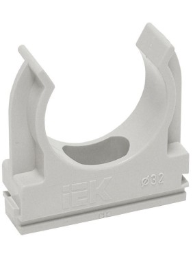 Держатель для труб (клипса) CF20 с защелкой ELASTA IEK CTA10D-CF20-K41-100