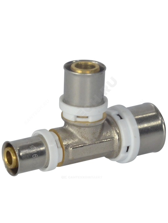 Тройник переходной МП латунь никель пресс ГОСТ 32415-2013 8010 Aquasfera