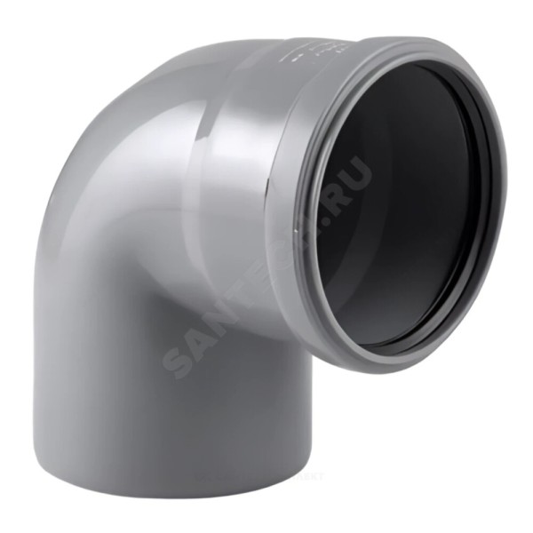 Отвод серый PP-H RTP (РосТурПласт)