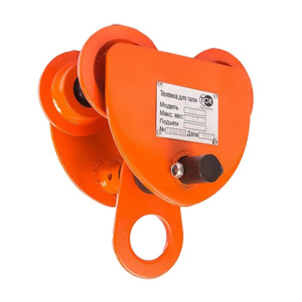 ТЕЛЕЖКА ХОЛОСТАЯ ДЛЯ ТАЛИ TOR Тип А (GCT) 2 Т Ш.Б. 94-124 мм