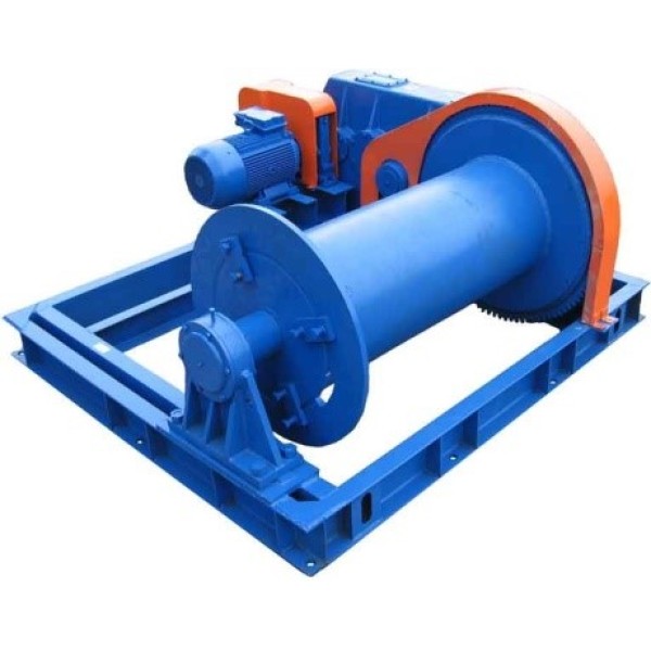 ЛЕБЕДКА ЭЛЕКТРИЧЕСКАЯ ЛМ 71 Грузоподъемность 7100 кг, канатоемкость барабана 100 м, Ф каната 22,5мм, скорость навивки 0.12, мощн. эл. двигателя 11,8 кВт