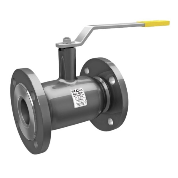 Кран стальной шаровой цельносварной КШ.Ц.Ф.050.040 DN 50 PN 40 300мм полнопроходной фланцевый с ручкой LD