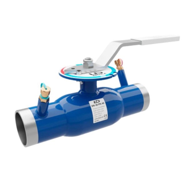 Кран стальной шаровой цельносварной DN 100 PN 25 300мм стандартнопроходной приварной с ручкой LD Energy Regula