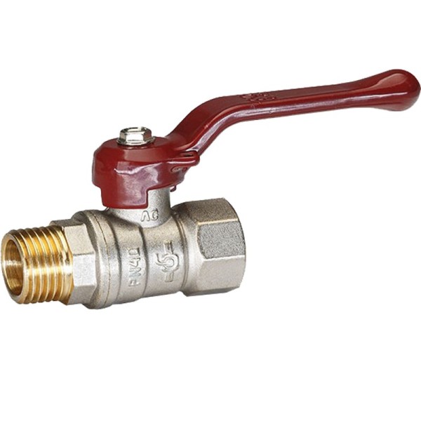 Кран латунный шаровой Temper 88.В-Н.34.Р DN 20 PN 40 рычаг муфта-штуцер