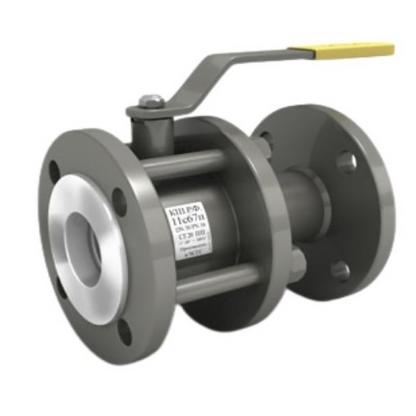 Кран стальной шаровой разборный 11с67п DN 50 PN 40 180мм полнопроходной фланцевый с ручкой под задвижку LD