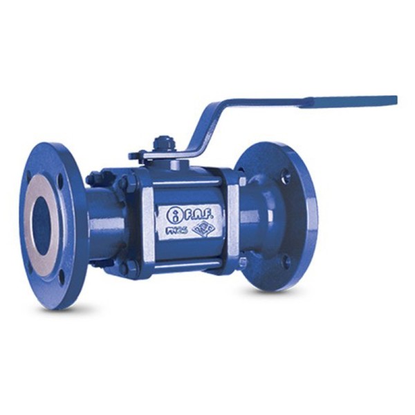 Кран шаровой полнопроходной DN 25 PN 16 чугунный фланцевый шар-нержавеющая сталь уплотнение PTFE с рукояткой FAF 1200