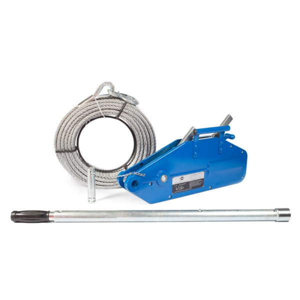 ЛЕБЕДКА РЫЧАЖНАЯ ТРОСОВАЯ TOR МТМ 800, 0,8 т, L=20м