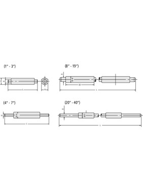 Мера длины установочная-  22" 167-162 Mitutoyo