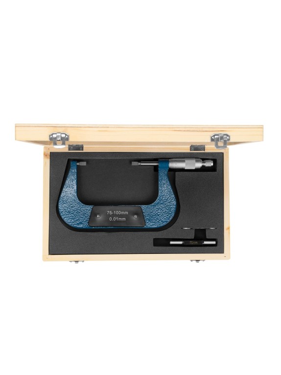 Микрометр трубный МК-НП- 100 0,01 с 2-мя ножевидными пяткaми SHAN