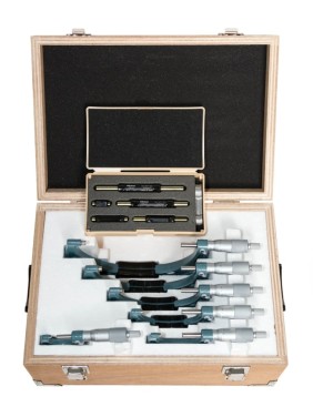 Набор микрометров 150 0,01 (0-150) (6шт.), меры установочные (5шт.) 103-913-50 Mitutoyo Набор микрометров 150 0,01 (0-150) (6шт.), меры установочные (5шт.) 103-913-50 Mitutoyo