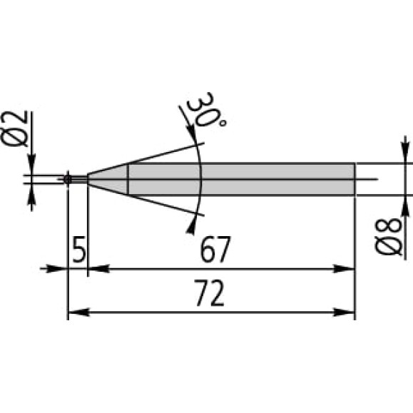 Щуп D2, LH600сферический 12AAF667 Mitutoyo