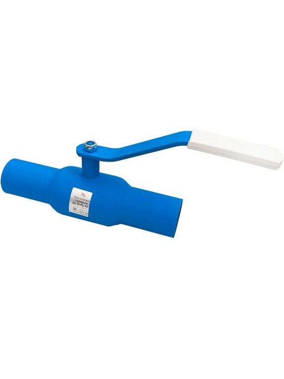 Кран стальной шаровой цельносварной КШ.Ф DN 80 PN 25 280мм стандартнопроходной приварной с ручкой PR