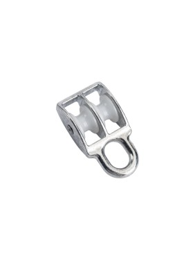 Двойной оцинкованный блок для троса, нейлоновый шкив 15мм 1шт - ярлык Tech-Krep 112728