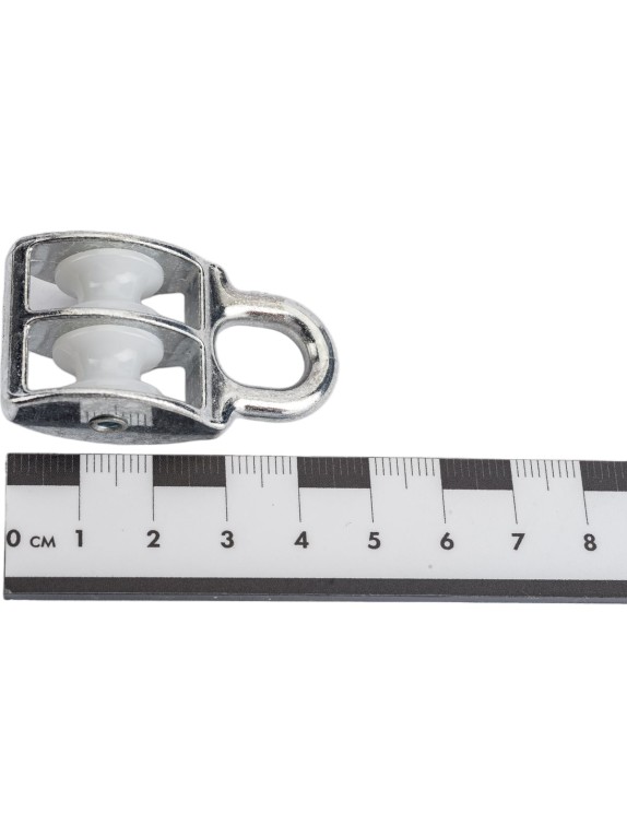 Двойной оцинкованный блок для троса, нейлоновый шкив 15мм 1шт - ярлык Tech-Krep 112728