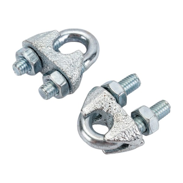 Дугообразный зажим троса 8мм DIN741 2шт - ярлык Tech-Krep 102738