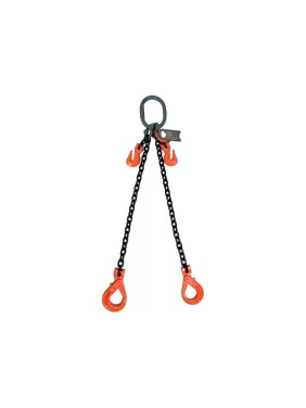 Цепной строп LITELIFT 2СЦ 4,25т 2м с самозакрывающимися крюками и укоротителями двухветвевой цепь 10x30 T8 G80 2sc4250t2sh
