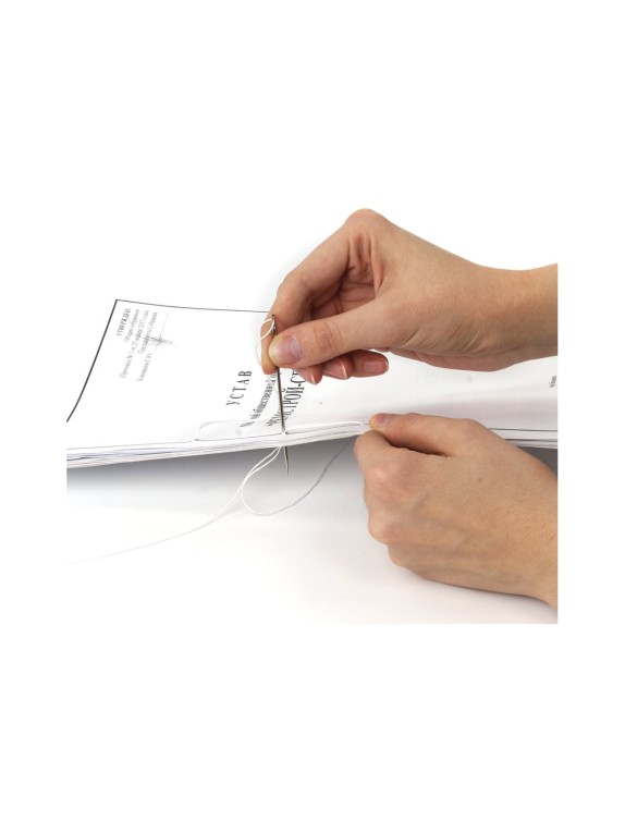 Лавсановая нить BRAUBERG для прошивки документов, белая, диаметр 1,5 мм, длина 500 м, ЛШ 460, 601812