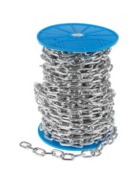 Цепь короткозвенная ТУНДРА krep DIN766, диаметр 6 мм, сварная, оцинкованная, 30 м 2579453