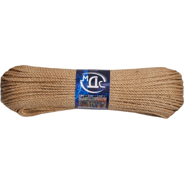 Джутовый шнур ТОРГОВО-ПРОИЗВОДСТВЕННАЯ КОМПАНИЯ МДС 4 мм, 100 м 7930050322605