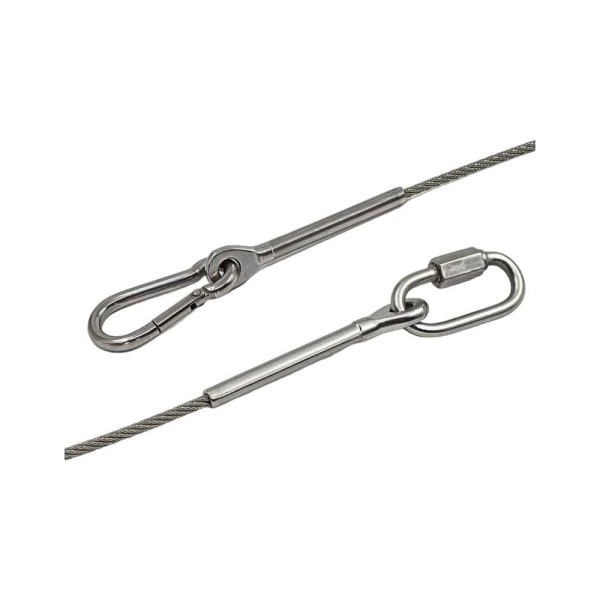 Тросовый комплект для подвешивания KREPFIELD kf102 нерегулируемый, нержавеющая сталь а4 aisi 316, 1 м KF102-1
