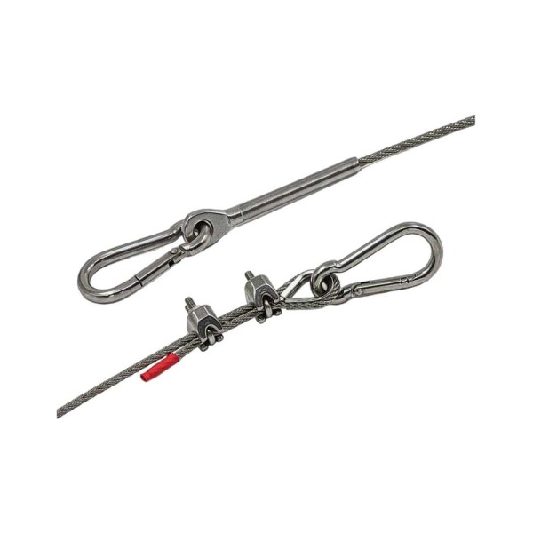 Тросовый комплект для подвешивания KREPFIELD kf101 регулируемый, нержавеющая сталь а4 aisi 316, 5 м KF101-5