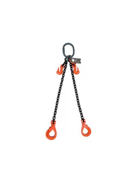 Цепной строп LITELIFT 2СЦ 4,25т 5м с самозакрывающимися крюками и укоротителями двухветвевой цепь 10x30 T8 G80 2sc4250t5sh