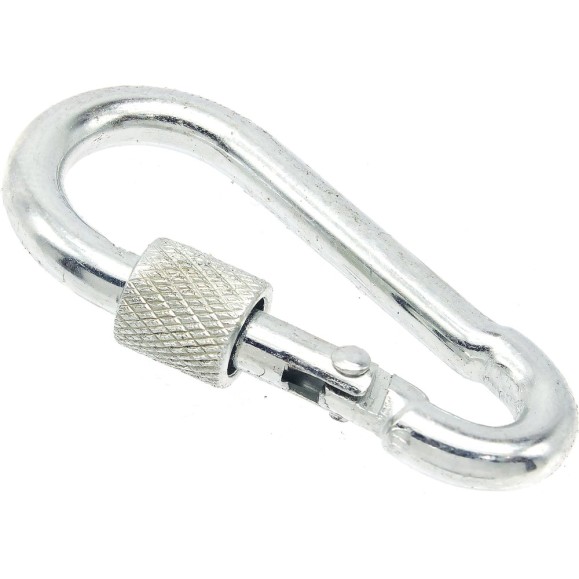 Карабины с муфтой BOWT 4 мм, оцинкованные, DIN 5299d, 2 шт. B03502
