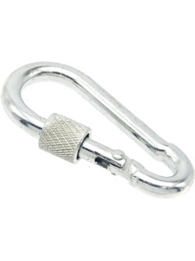 Карабины с муфтой BOWT 4 мм, оцинкованные, DIN 5299d, 6 шт. B03504