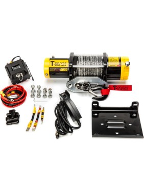 Электрическая лебедка с синтетическим тросом T-Max PRO 6000 12В W0428