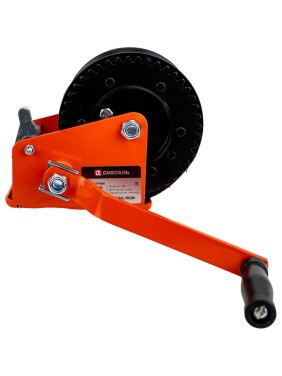 Ручная барабанная лебедка Сибталь модель LRB, 800 кг, лента 10 м 070 0018 0800