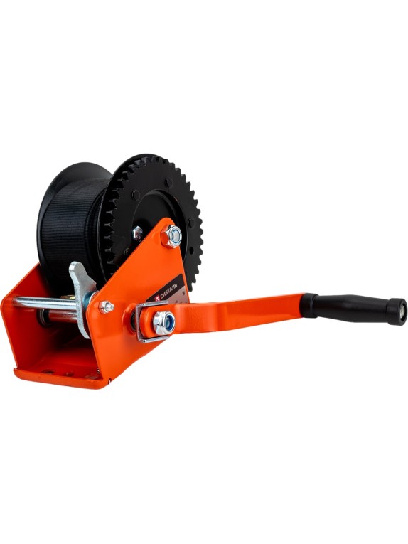 Ручная барабанная лебедка Сибталь модель LRB, 800 кг, лента 10 м 070 0018 0800