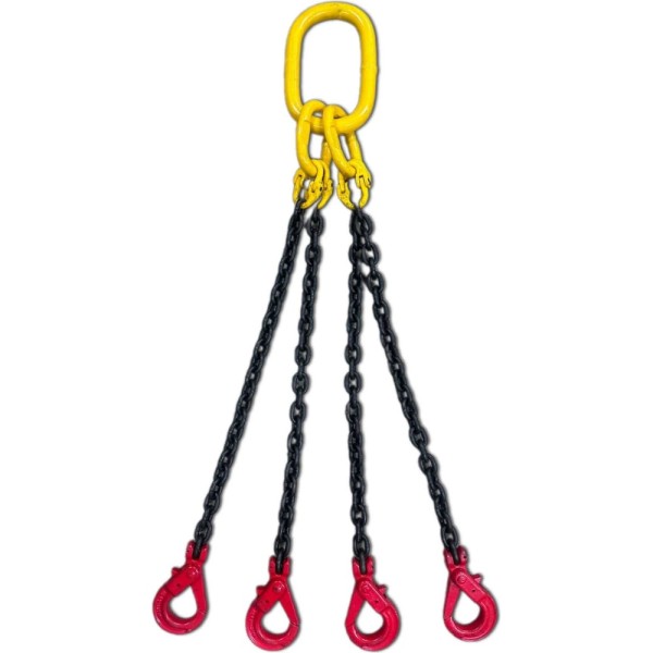 Цепной четырехветвевой строп с самозакрывающимися крюками КанТраст  4СЦ 8,50/7000 4STS8507000CSK