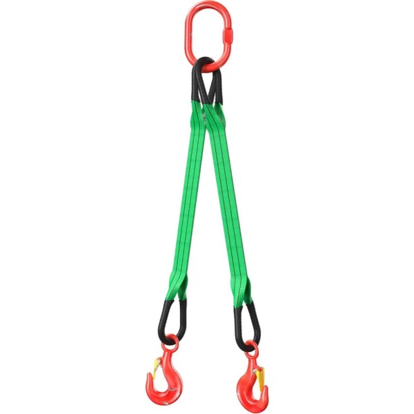 Текстильный двухветвевой строп Grosco 2СТ 32 т, 1 м TX2X32001