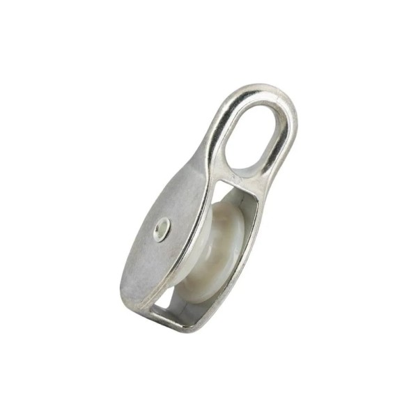 Одинарный блок для троса Партнер под трос 9 мм, zn, нейлоновый шкив, d40 мм, 2 шт. ФАС C 00010864 2