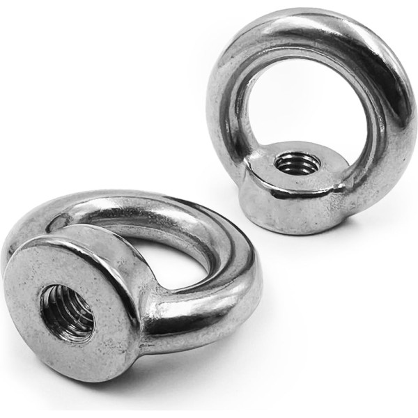 Нержавеющая рым-гайка KREPFIELD М10, ART 582, А2, 2 шт. 582А2РЫМГАЙКАМ10-2