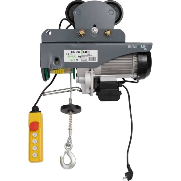 Электрическая передвижная лебедка (125кг/250кг, 220В) EURO-LIFT KX 250 00001044