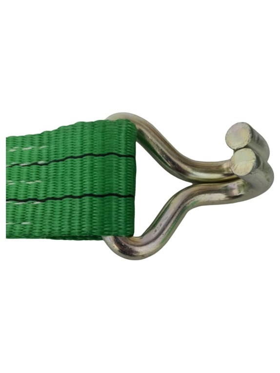 Ремень стяжной ООО Грузкомплект МАСТЕР 2-составной, усиленный, длинная ручка, обратный ход, 50 мм, 5 т, 8 м СР50М8Д