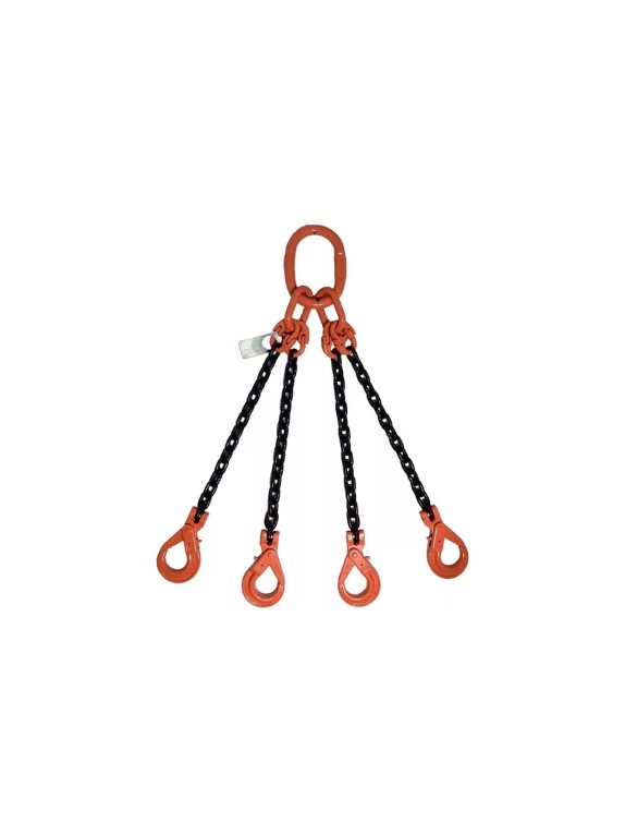 Четырехветвевой цепной строп ТРАСТ 4сц 11,2 тн, 3500 мм, крюки самозапирающиеся, 8 класс 4687203984786