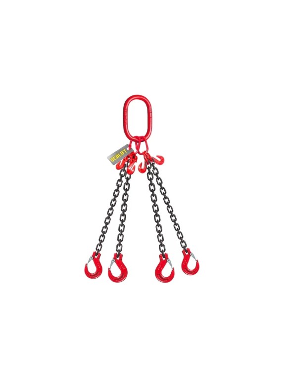Цепной строп LITELIFT 4СЦ 3,15т 6м с укоротителями четырехветвевой цепь 7x21 T8 G80 4sc3150t6h