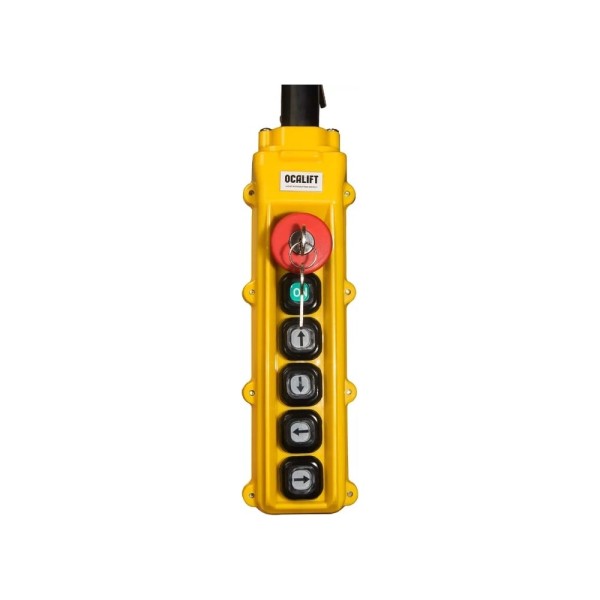 Пульт управления OCALIFT 4 кнопки, 1 скорость, стоп, ключ, старт, IP55 TNHA1-62Y