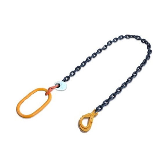 Одноветвевой цепной строп КанТраст  1СЦ 3.15 т, 3500 мм, с самозакрывающимися крюками 1STS3153500CSK