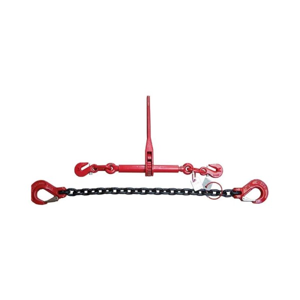 Крепежная цепь ООО "Пкф "ГрузоподъемТехоснастка" с талрепом крюк-крюк, 8 мм, 1 м 9475